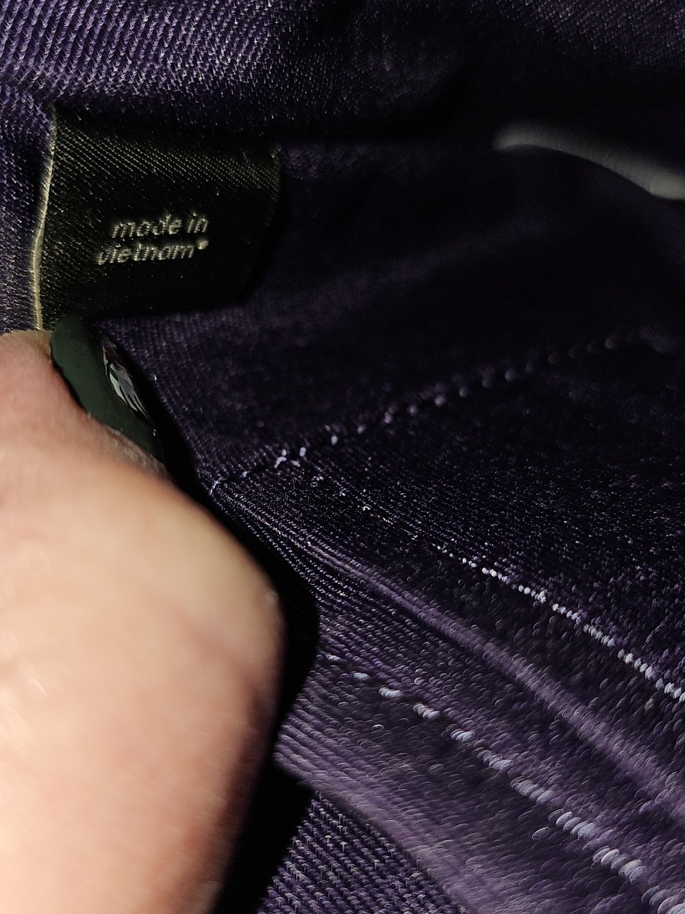 Coach Brown Signature Wristlet with Purple Leather Strip - Picture 13 of 15